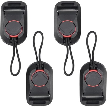 4 stk. Kamerarem-kontakt Kamerarem-adapter Kamerasnabbspenne