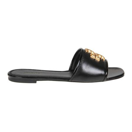 Tory Burch, Sliders Czarny, Kobieta, Rozmiar: 40 EU