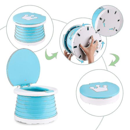 Bærbart sammenleggbart toalettsete for barn, jente/gutt