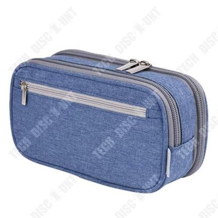 Pennfodral - TD - Stort kapacitet - Nylon - Svart - 3 lager