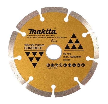 Makita A-84115 Diamantklinga 125x22,23 mm, torr, betong, Kapa, slipa & polera