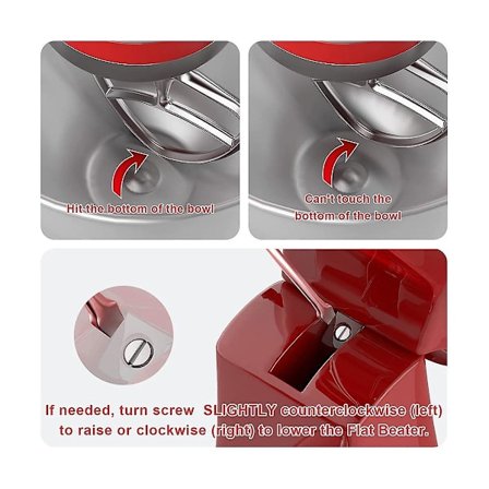 Rostfritt stål paddelfäste för mixer, för paddelfäste för 5qt-6qt