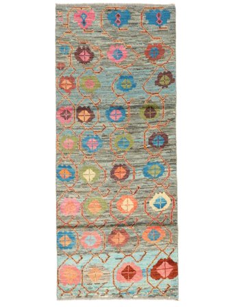 Mały Berber Colourful Dywan 79X193 Wełna
