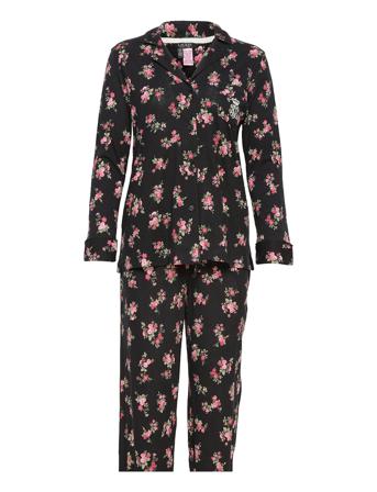 Lrl L/S Notch Col Longpant Pj Set Patterned Lauren Ralph Lauren Homewear