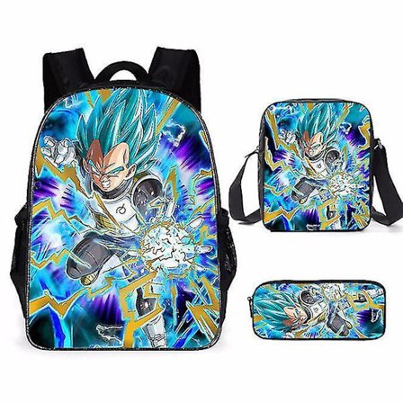 Dragon Ball Elementary School Theme School Bag 3-piece Set Computer Bag Messenger Bag Pencil Case