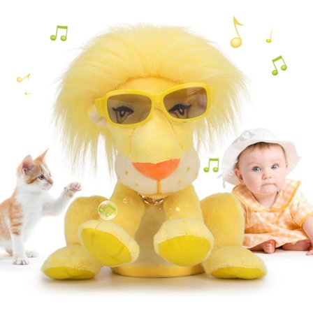 Dansende leketøy løve leketøy utstoppede dyr snakkende baby leketøy gjenta hva du sier fjernkontroll elektrisk plysj kjæledyr leketøy 48 sanger 