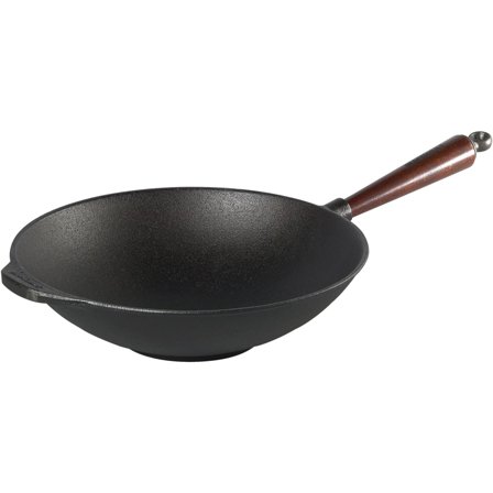 Skeppshult Gjutjärn Wok 30cm 3,5 liter Trähandtag | Matlagning > Kokkärl & Stekpannor > Wok | Bagaren och Kocken