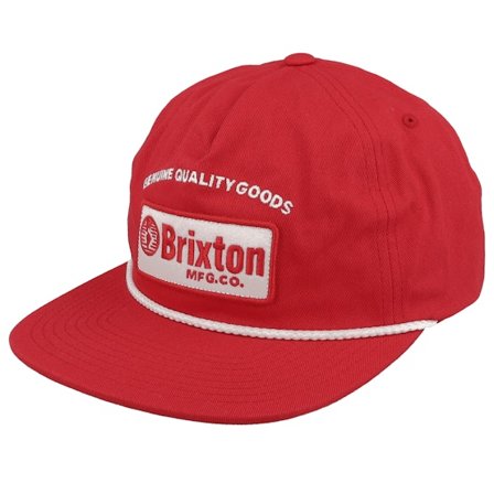 Brixton - Rojo snapback Gorra - Tradesman Adrenaline Rush Snapback @ Hatstore