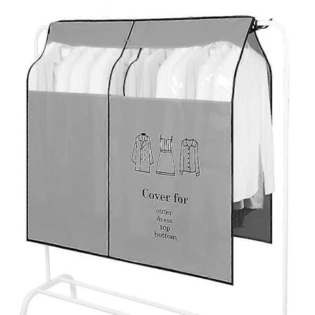 Piao Støvtæt Tøjstativ Overtræk Udvidbart Hængende Skabsovertræk Skulder Støvovertræk Tøjbeskytter Til Frakker Jakkesæt Kjoler - ya