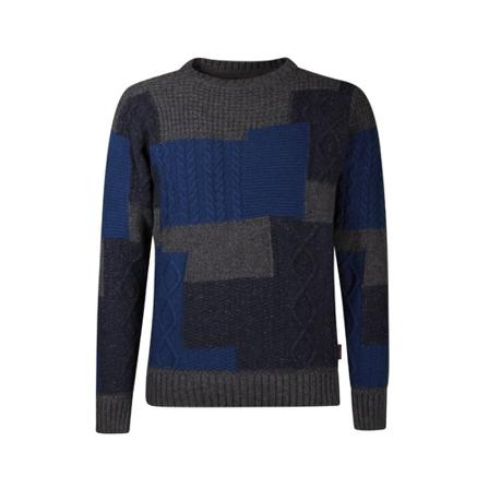 Bob, Round-neck Knitwear Grijs, Heren, Maat:XL