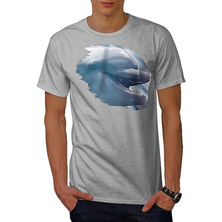 Dolphin Smile Cute Men T-shirt