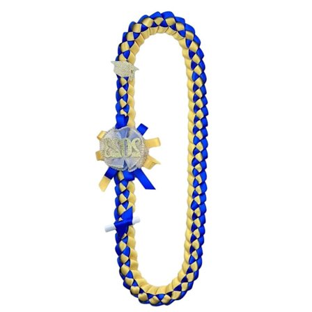 Graduation Leis With Glitter Pins Klasse Graduation Ribbon BLÅ