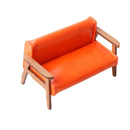 1:12 Dukkehus Mini Sofa Skinnsofa Enkel/Dobbel stol Møbler