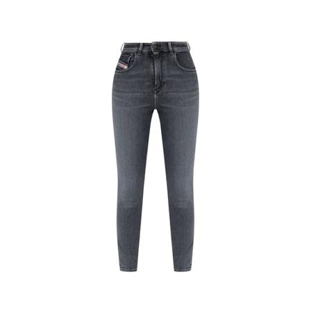 Diesel, 1984 Slandy super skinny jeans Grijs, Dames, Maat:W30 L32,Patches