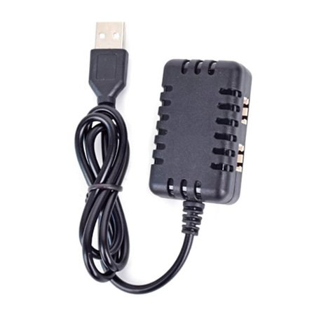 7.4V LiPO Liion USB 2-i-1 1000Mah x 2 ladekabel for RC modellkjøretøy flybatteri universell 7.4V USB-lader
