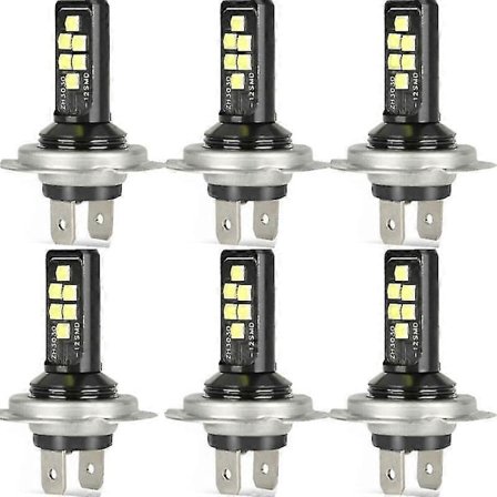 6x H7 LED-ajovalopolttimosarja auton sumuvaloihin kaukovaloihin lähivaloihin 110 W 30000 lm superkirkkaat 6000 K valkoiset LED-lamput ajoneuvoihin