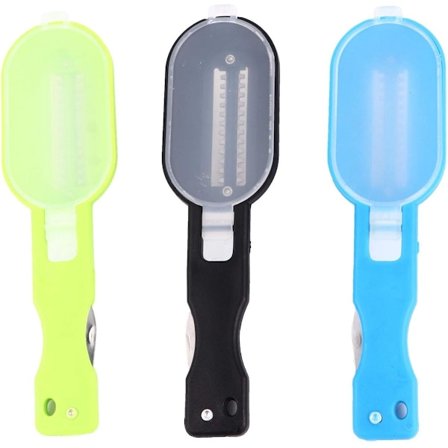 Fiskeredskap 3-delad fiskfjällsborttagare, rostfritt stål, fiskfjällsborttagare, fiskfjällsborste, fiskrengöringsverktyg, fjällborttagare, 