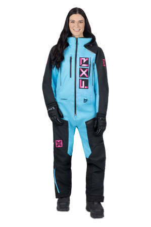 Kombinezon Jednoczęściowy FXR Recruit F.A.S.T. Insulated Damski Czarny/Niebieski/Różowy 10