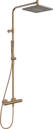 Oras Aurelia Square 4796 Takdusjsett 150 c/c Børstet bronse, Baderom