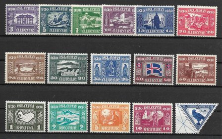 Island 1930 - AFA 125 - 140 - Postfrisk