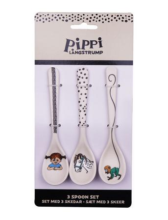 Pippi Tableware 3 Spoons Set - Trend Patterned Barbo Toys