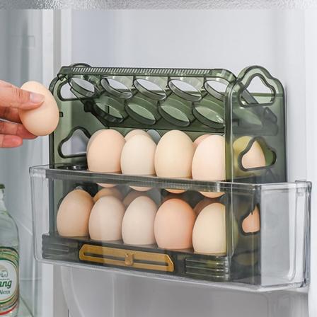 3-lags eggholder Eggebrett med håndtak - Perfet Green