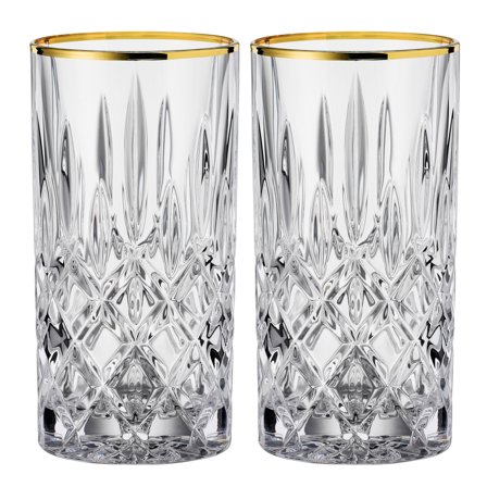 Nachtmann Noblesse longdrinkglass 2-stk, 37,5 cl, gold