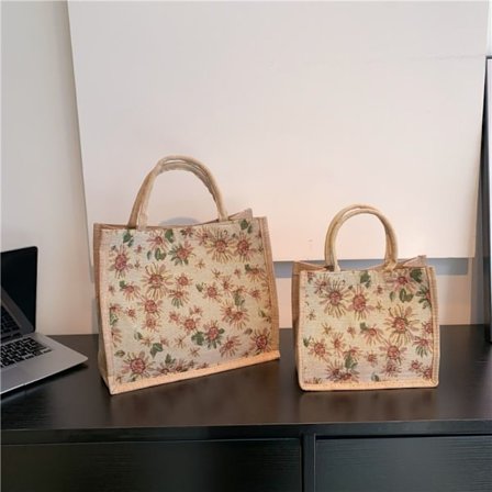 Lin Tote Bag Håndveske BEIGE L