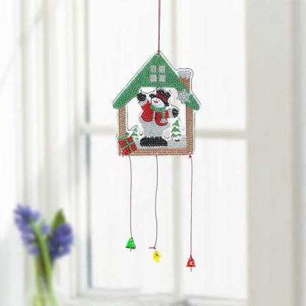 Juldekor, 5d Diamond Handgjord Crystal Wind Chime