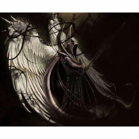 5d Diy Full Diamond Mainting Cross Stitch Vit Wing Death Broderi Som På Bilden 1 60x80cm