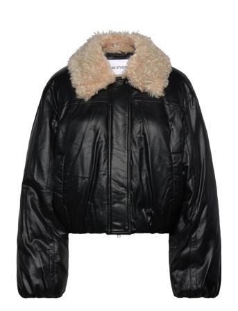 Fran Jacket Outerwear Faux Fur Black Stand Studio