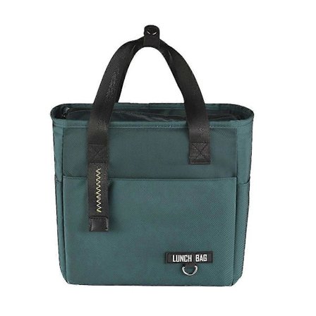 Matboks Bag Bærbar Bento Bag Stor Kapasitet Piknik Isolasjonsbag Vanntett Matboks Bag, grønn