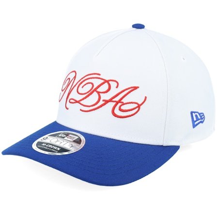 New Era - NBA White adjustable Czapka Z Daszkiem - NBA Draft 9FORTY M-Crown White/Royal A-Frame Adjustable @ Hatstore
