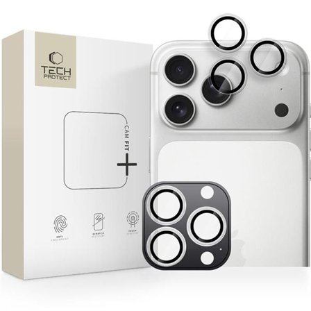 Tech-Protect Camring Fit+ iPhone 14 Pro/Max, 15 Pro/Max, 16 Pro/Max, 17 Pro/Max - Kirkas