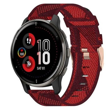 For Garmin Venu 2 Plus 20 mm nylon vevd klokkerem