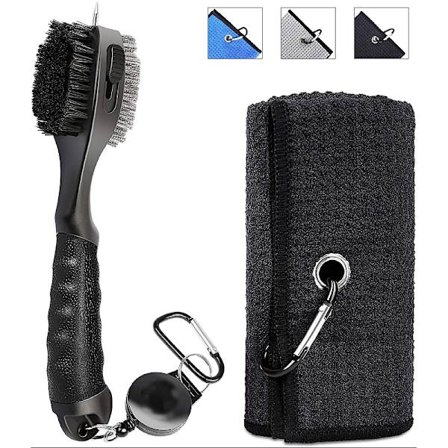 Golfhåndklæderengøringsbørste med magnetspænde