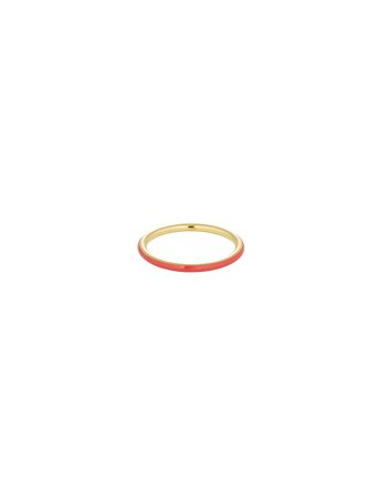Design Letters Classic Stack Ring - Red - 54