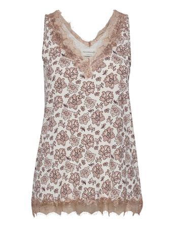 Top T-shirts & Tops Sleeveless Beige Rosemunde