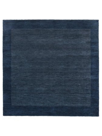 Uni Grand Handloom Frame Tapis - Bleu Foncé 300X300 Laine, Dans Un Style Moderne