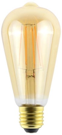 Airam Amber LED-lampa 4,5 W, E27, dimbar, Belysning