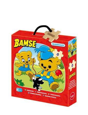 Kärnan | Askpussel Av Trä 6 Bitar Bamse | ONE SIZE