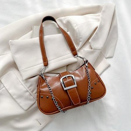 Nitaxelväska Crossbodyväska BRUN - spot försäljning