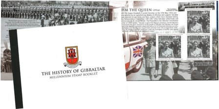 Gibraltar - Årtusindeskiftet - Postfrisk specialhæfte m. bl.a. Dronning Elizabeth