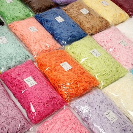 Colorful Shredded Crinkle Lafite Paper Raffia DIY Wedding Party Candy Gift Box Filler Packaging Holiday Home Decorations
