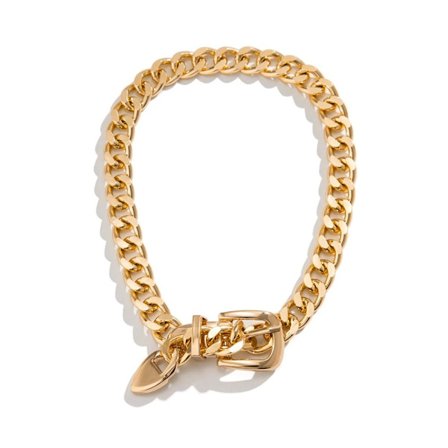 Chunky Choker Halsband Tjock Chain Halsband GULD