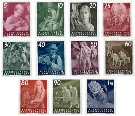 Liechtenstein 1951 - MICHEL 289-300 - Postfrisk