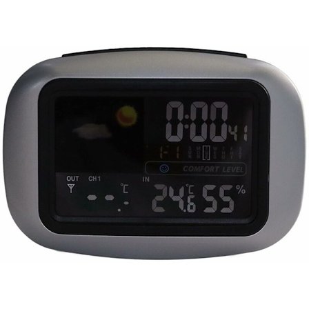 Værstasjon Termometer, Fargeskjerm Vær Hygrometer Termometer for Drivhus Kontor Hjem