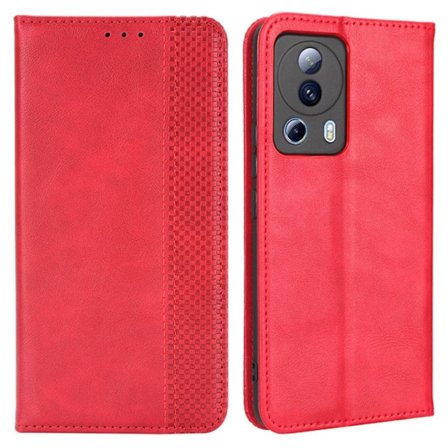 Bofink Vintage läder Xiaomi Civi 2 / Xiaomi 12 Lite NE fodral - Röd