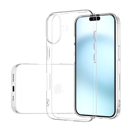 iPhone 16 PLUS Kuori Läpinäkyvä Erittäin Suojaava
