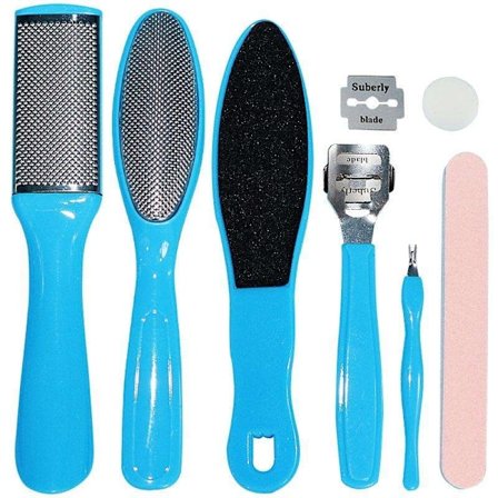 8 dele - Pedicure Kit / Fodfiler - Fodpleje